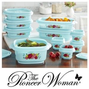 THE PIONEER WOMAN 20 pc STORAGE SET sweet rose